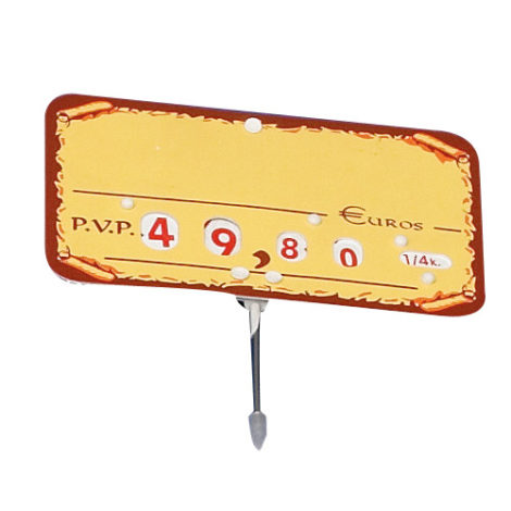 Portaprecios ideal panaderia