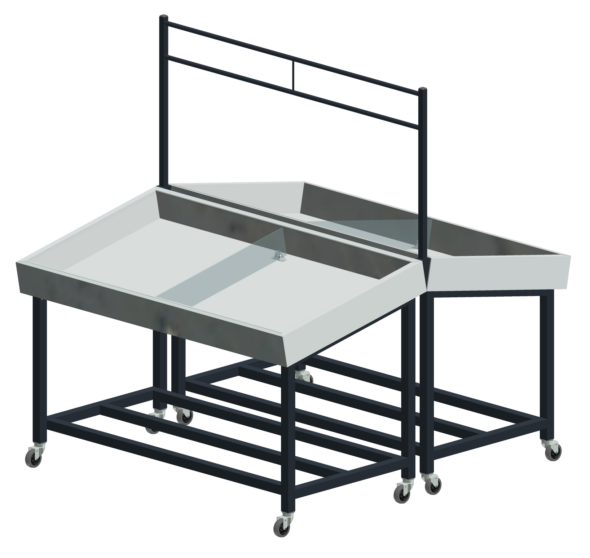 EXPOSITOR TROPICAL FRUTAS Y LEGUMBRES 1500X800X850/1000MM