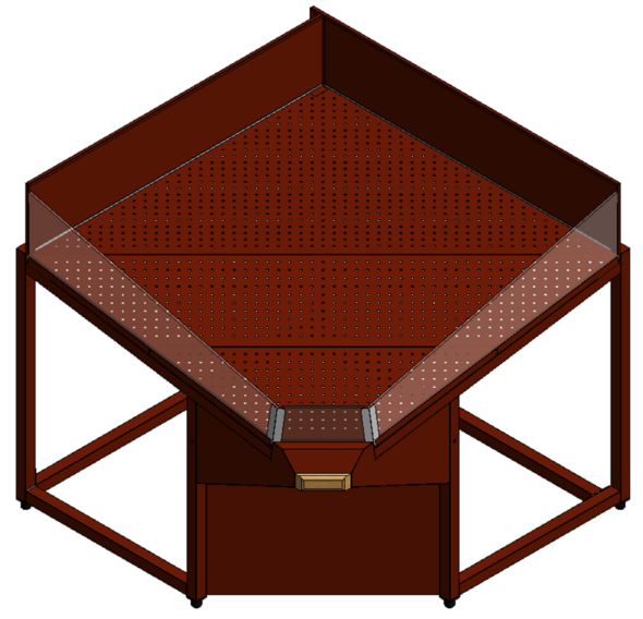 EXPOSITOR MODULAR Cnt Int CON SOPORTE PARA BOLSAS