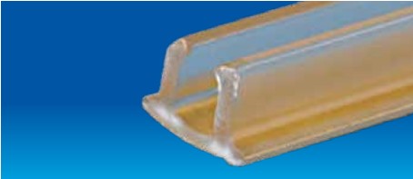 RAIL PARA SEPARADORES TRANSPARENTE ADHESIVO 1 RAIL PARA SEPARADORES TRANSPARENTE ADHESIVO