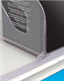 RAIL PARA SEPARADORES TRANSPARENTE ADHESIVO 5 RAIL PARA SEPARADORES TRANSPARENTE ADHESIVO - Imagen 5