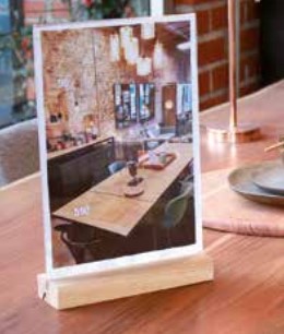 PORTAVISUAL RECTO ACRÍLOC CON BORDES PULIDOS O BAS DE MADERA 4 PORTAVISUAL RECTO ACRÍLOC CON BORDES PULIDOS O BAS DE MADERA - Imagen 4
