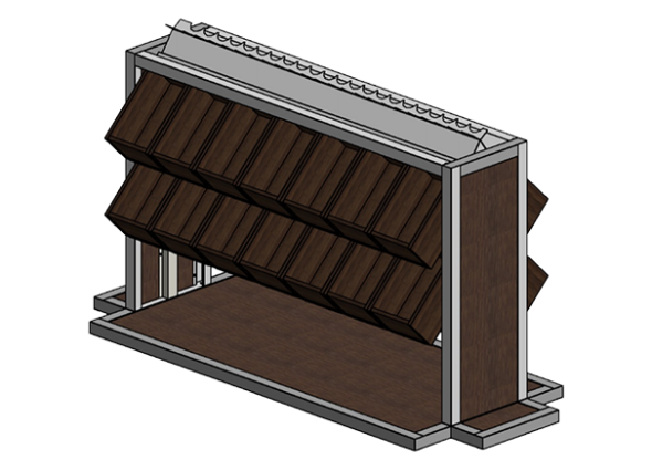 GONDOLA PARA BOTELLAS 2540X970X1435MM
