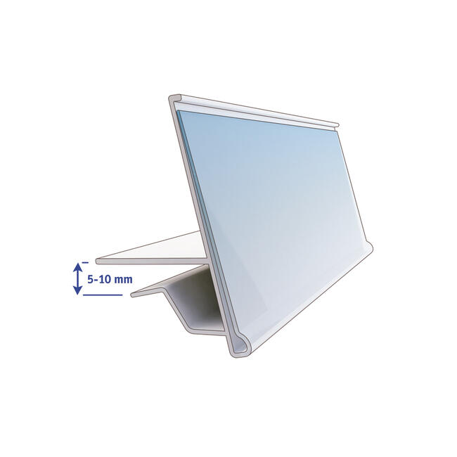 ETIQUETERO GLS/HA 39 PARA ESTANTES DE CRISTAL 1 ETIQUETERO GLS/HA 39 PARA ESTANTES DE CRISTAL