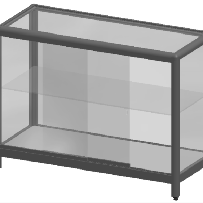 EXPOSITOR MÓVIL BAJO DE ALUMINIO Mbn 1000MM