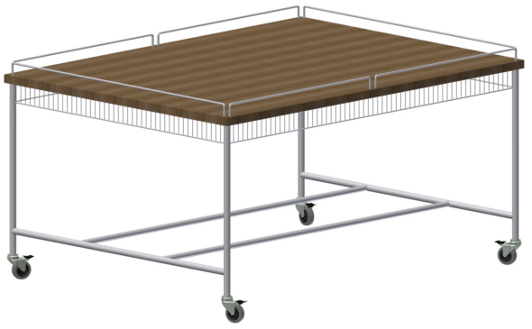 MESA RODANTE IDEAL PARA CESTAS DE MIMBRE