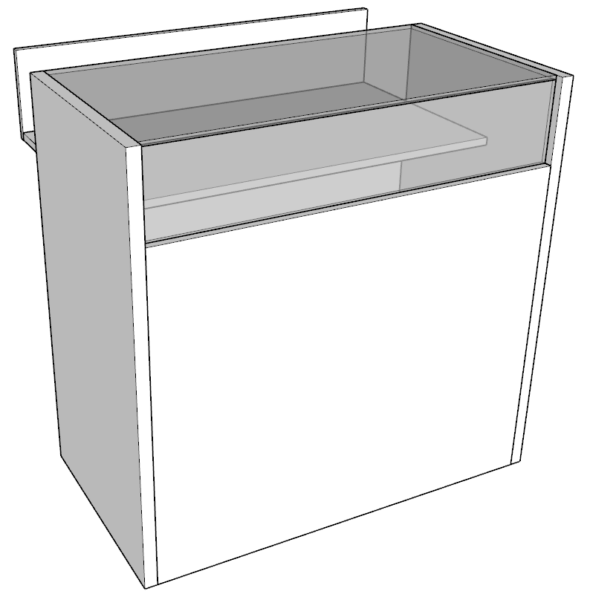 MOSTRADOR VITRINA CON CAJÓN