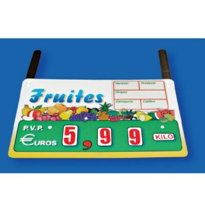 PORTAPRECIO FRUTA RUEDAS