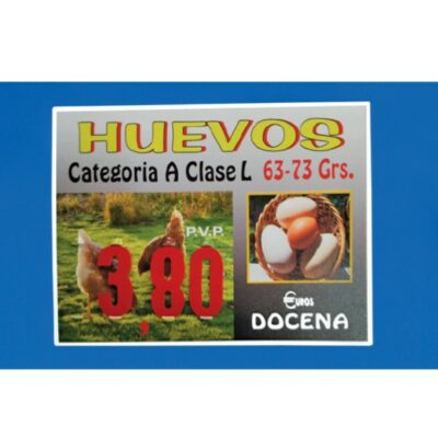 PORTAPRECIO HUEVOS