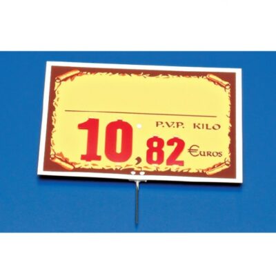 PORTAPRECIO PERGAMINO RECAMBIABLE