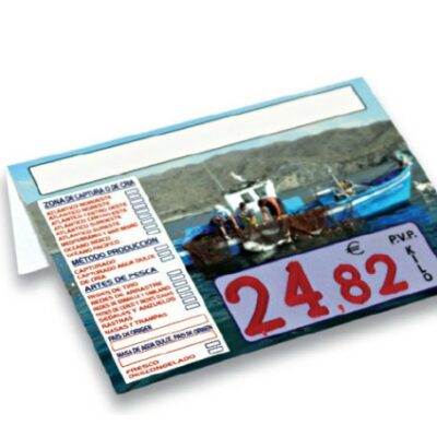 PORTAPRECIO PESCADERÍA