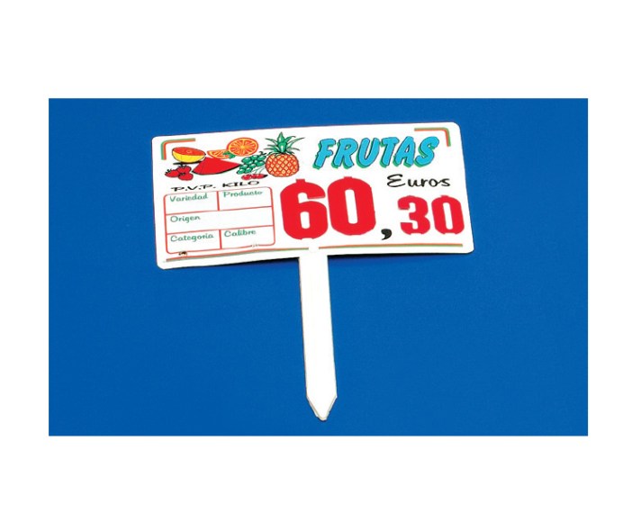 PORTAPRECIO RECAMBIABLE PALETA 1 PORTAPRECIO RECAMBIABLE PALETA