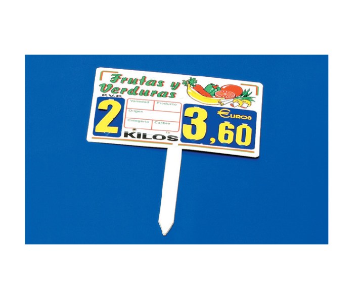 PORTAPRECIO RECAMBIABLE PALETA 1 PORTAPRECIO RECAMBIABLE PALETA