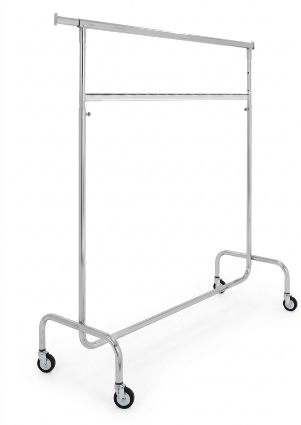 STENDER UNIVERSAL DOBLE 1,4 M perchero doble metálico con ruedas